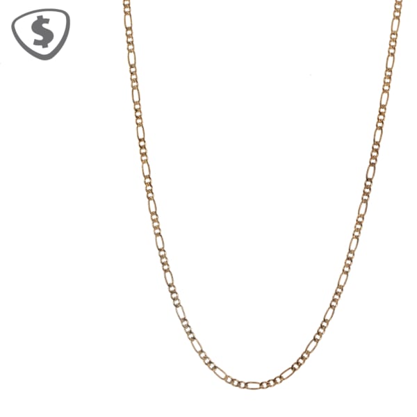 9ct Classic Yellow Gold Figaro Link Chain Necklace