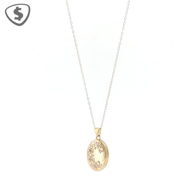 9ct Yellow Gold Locket Necklace
