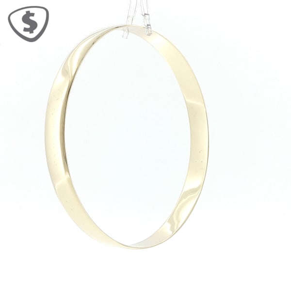 9ct Yellow Gold 8mm Solid Bangle