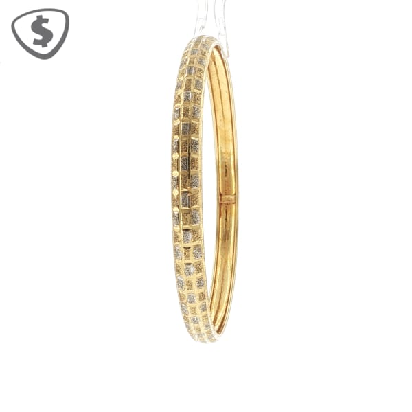 18ct Yellow Gold Amritsari Bangle 1 of 2