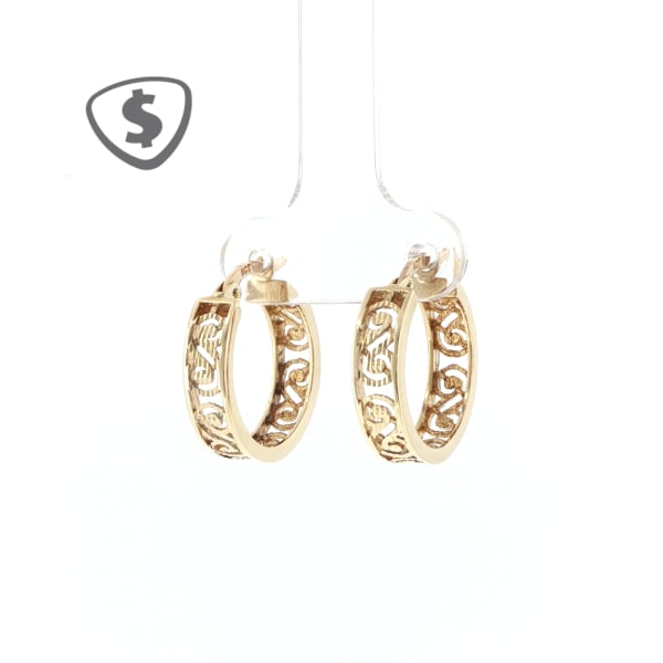 9ct Yellow Gold Hoop Earrings