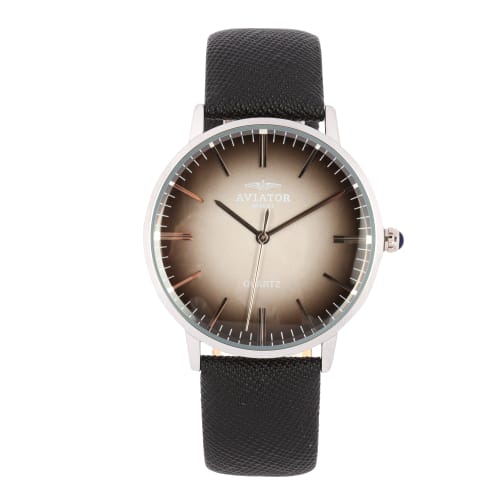 Aviator Genuine Leather Analogue Watch | Shop Now
