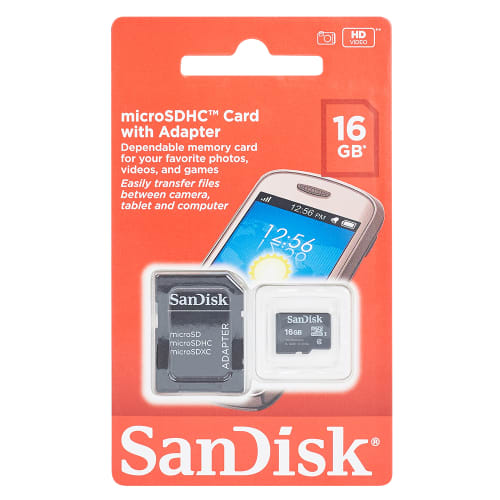 Sandisk 16gb Microsd Card With Adapter | Cash Crusaders