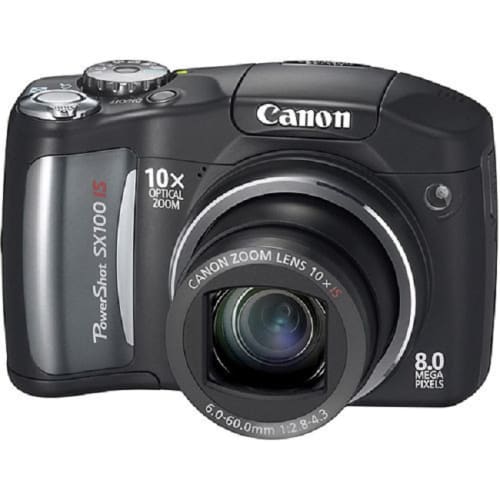 canon black powershot sx100 is