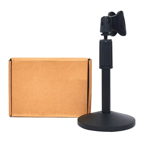 Black Table Top Microphone Stand Cash Crusaders