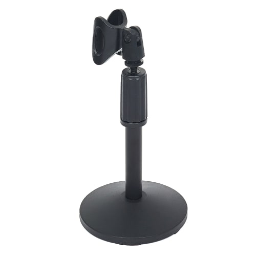 Black Table Top Microphone Stand Cash Crusaders