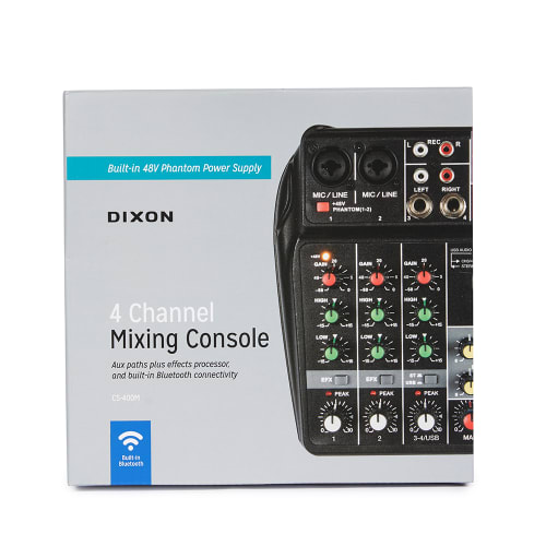 Dixon 4Channel Mixing Console Cash Crusaders