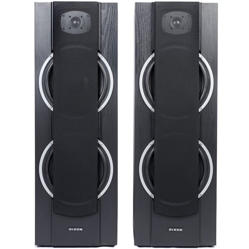 Dixon Dual 10 ” Home Theatre Stereo Tower Speakers Cash Crusaders