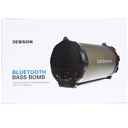 Jebson Rechargeable Bass Bomb Portable Bluetooth Wireless Speaker Cash Crusaders