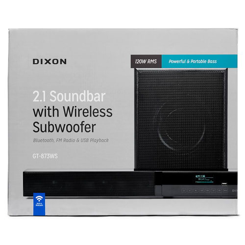 Dixon 2.1 Soundbar With Wireless Subwoofer Cash Crusaders
