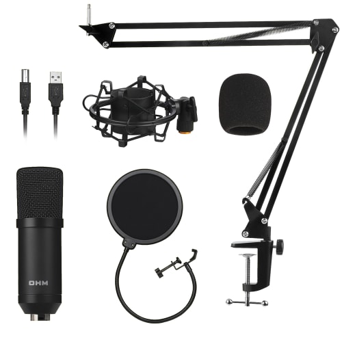 Ohm Condenser Microphone Studio Kit Cash Crusaders