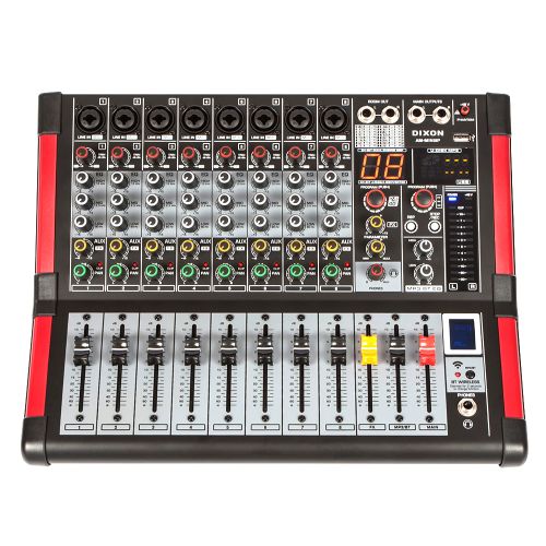Cash Crusaders New Goods Dixon 8 Channel Powered Mixer With Bluetooth