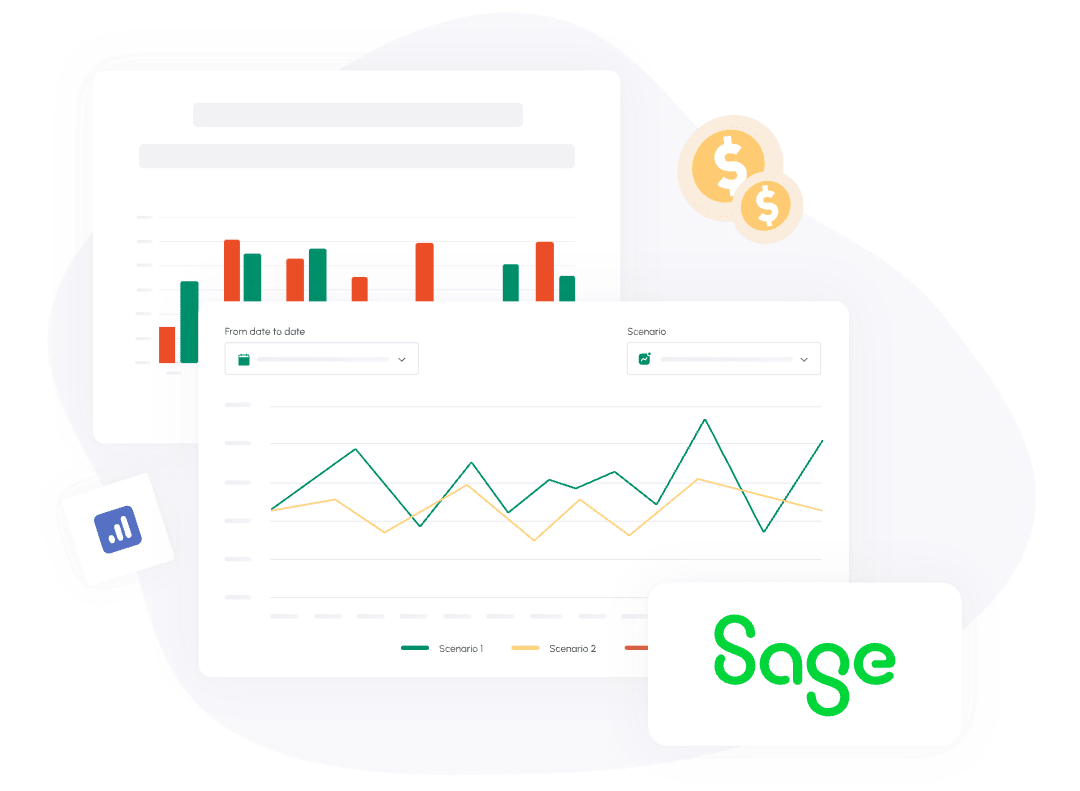 Presentation-ready Sage Intacct cash flow report