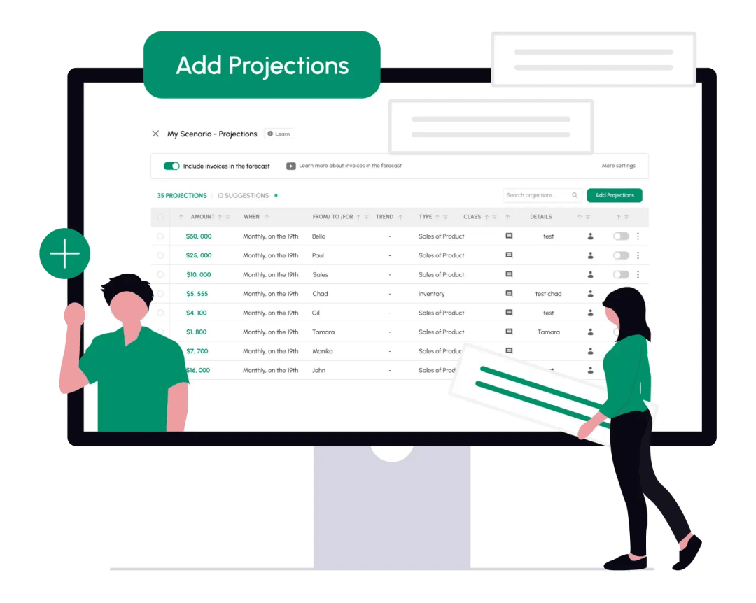 Customize Your Cash Flow Projections with Multiple Options