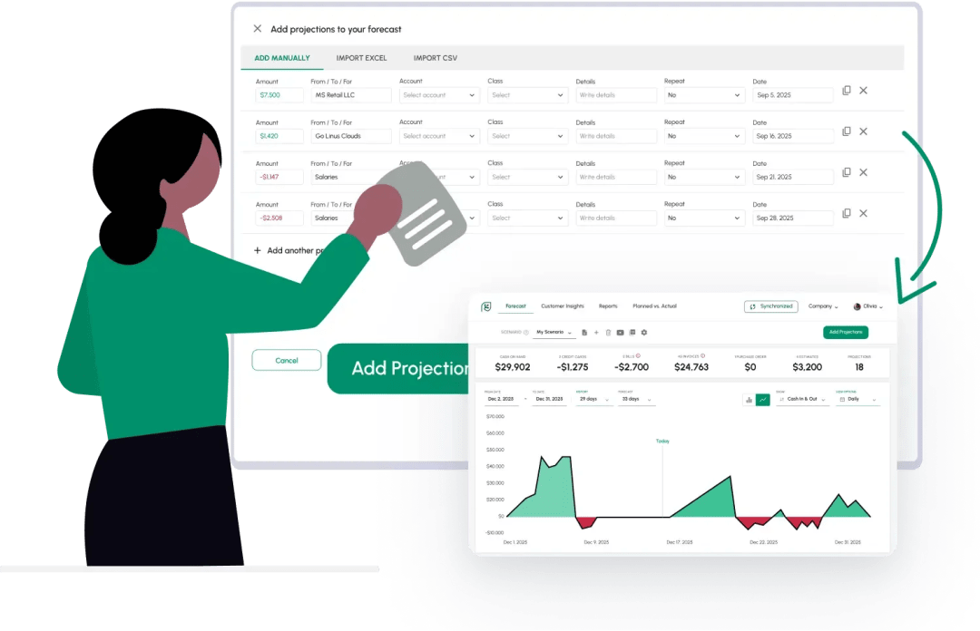 Seamlessly Integrate Cash Flow Projections into Your Forecasts
