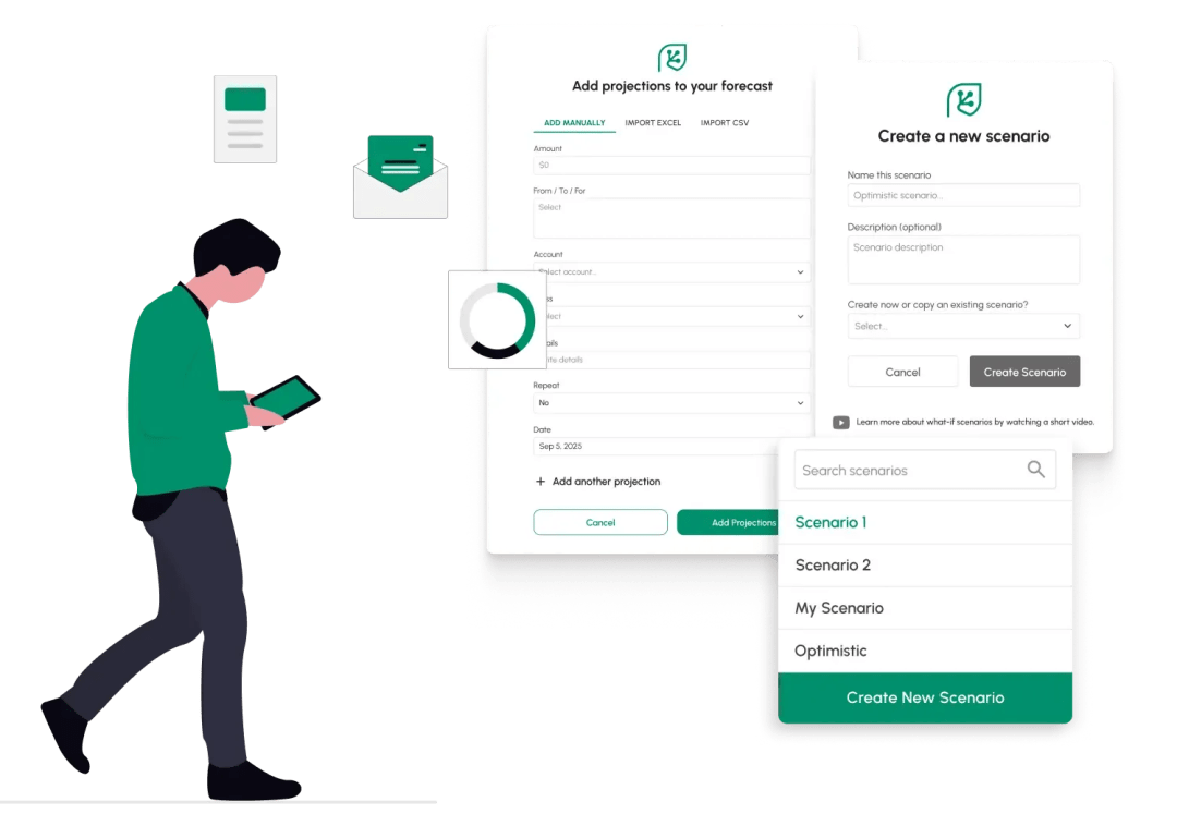 Easily Add Transactions with a Cash Flow Projection Tool