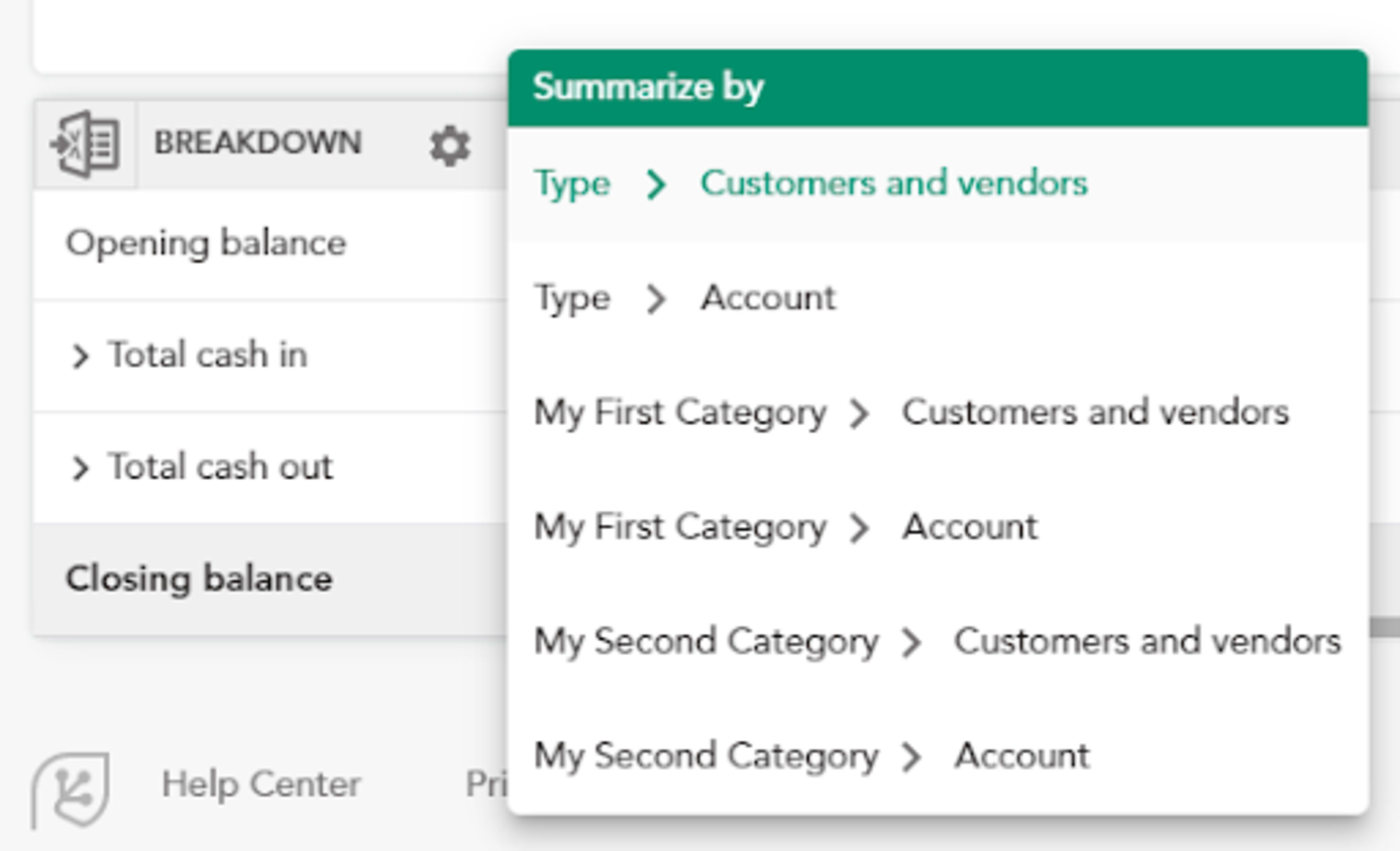 xero-tracking-categories-in-cash-flow-frog