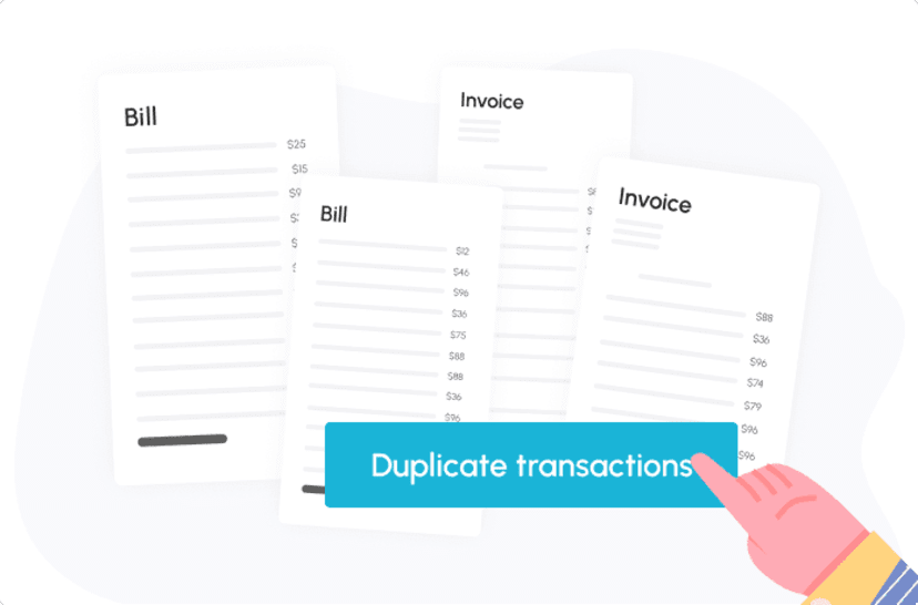 Duplicating a transaction that is expected to be repeated