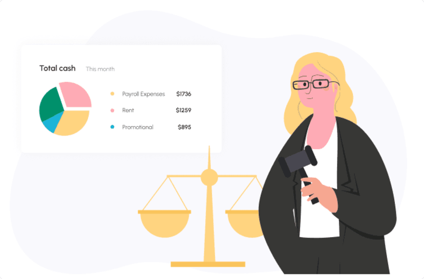 Cash flow planning for legal firms