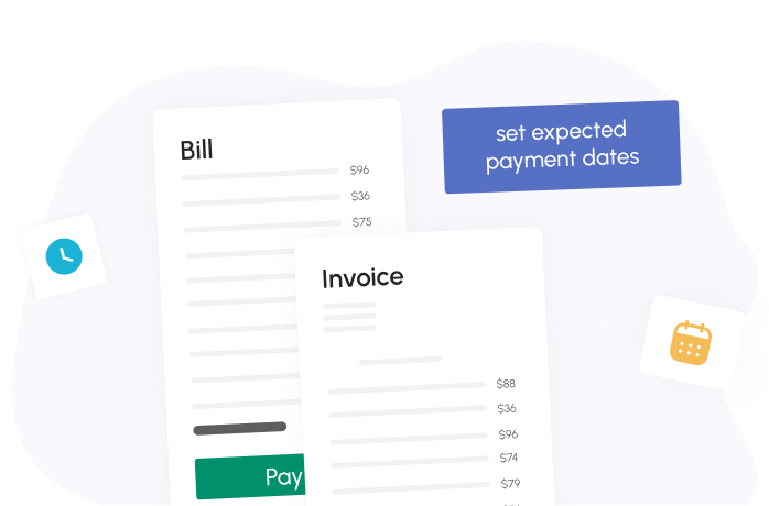 Automatically set expected payment dates for bills and invoices