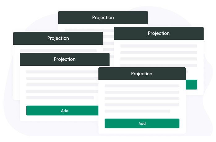 Add multiple projections in bulk