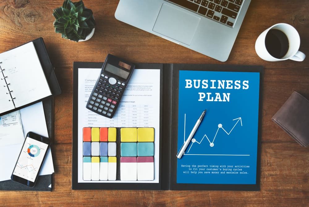 Business planning tools with financial documents