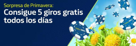 El casino online en español William Hill celebra la primavera regalando tiradas gratis al jugar a la tragaperra con dinero real