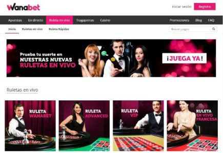 El casino Wanabet online inaugura nueva web