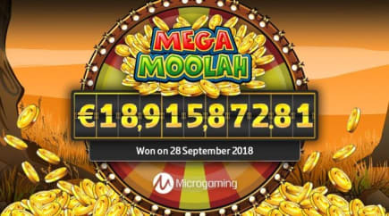 La tragaperras con bote progresivo Mega Moolah batió el récord Guinness