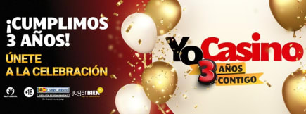 YoCasino celebra su tercer aniversario en España