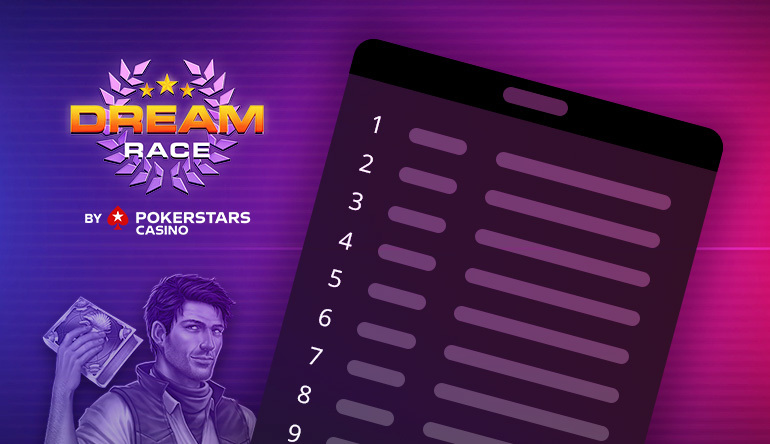 PokerStars Casino Dream Race on Casinogrounds! - 10 weeks of weekly Giveaways