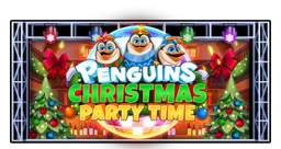 penguins-christmas-party-time logo