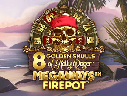 8 Golden Skulls Of Holly Roger Megaways
