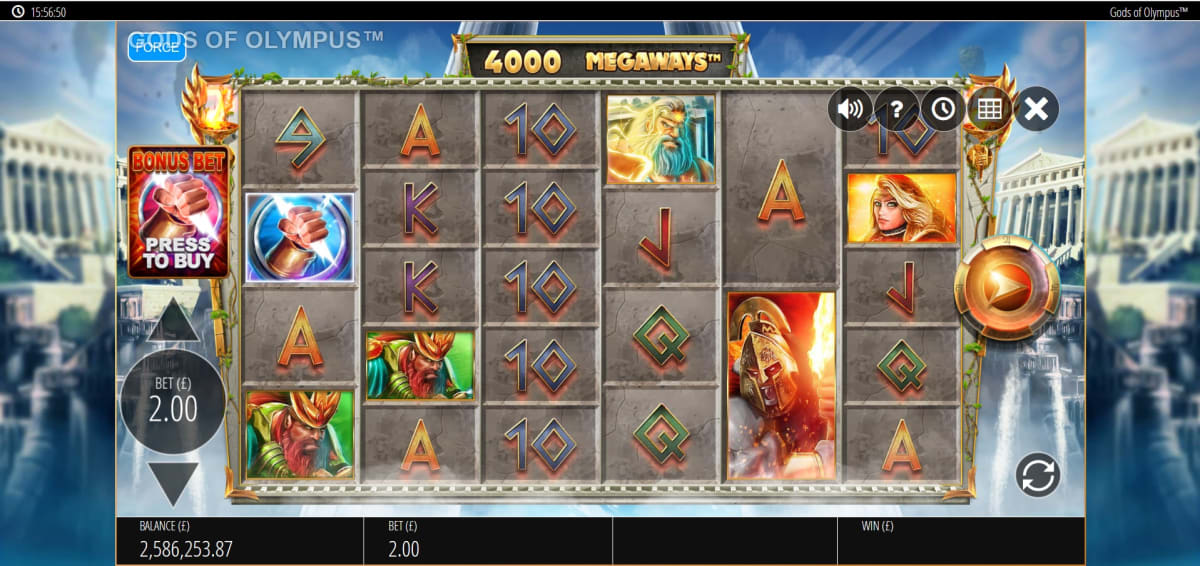 Gods of olympus megaways free play