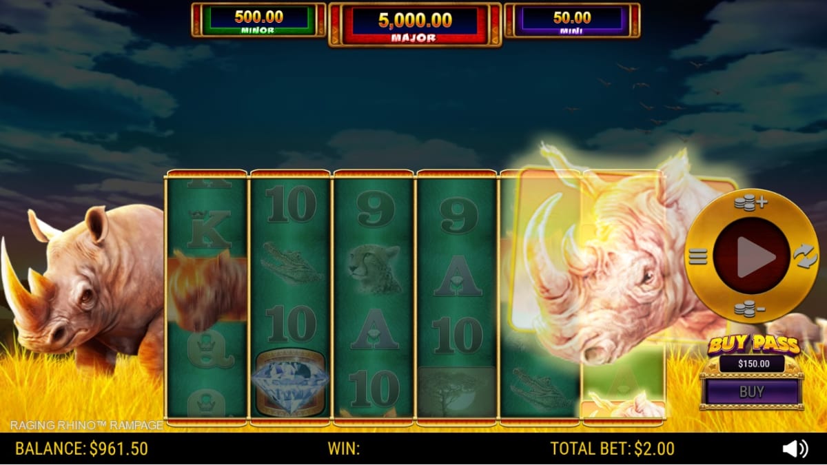 raging rhino rampage slot