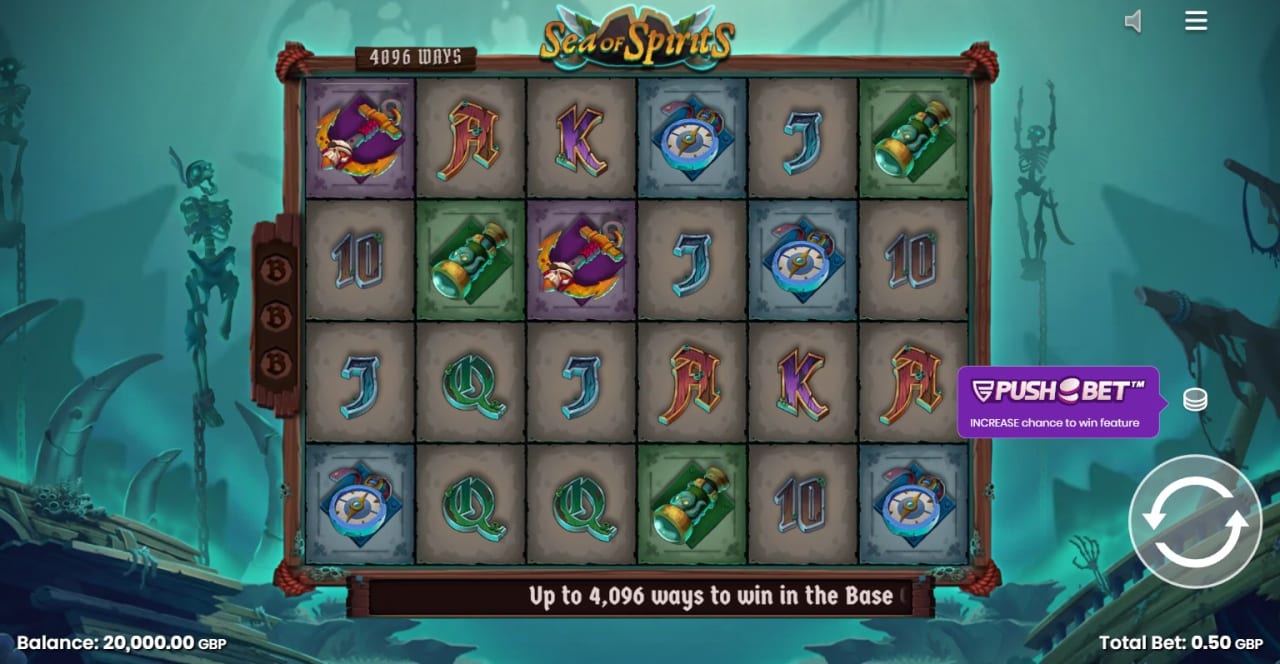 Screenshot showcasing Sea of Spirits Reels
