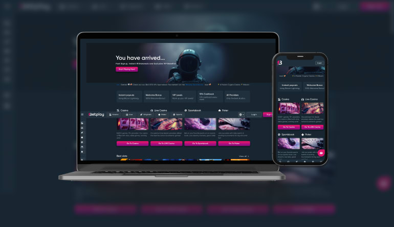 what Betplay.io Casino looks like on mobile and desktop devices