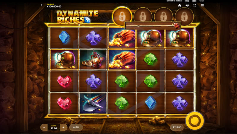 Dynamite riches jackpot results