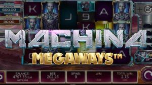 Logo of Machina Megaways™ Slot by Kalamba Games, distributed by Relax Gaming and licensed under Big Time Gaming