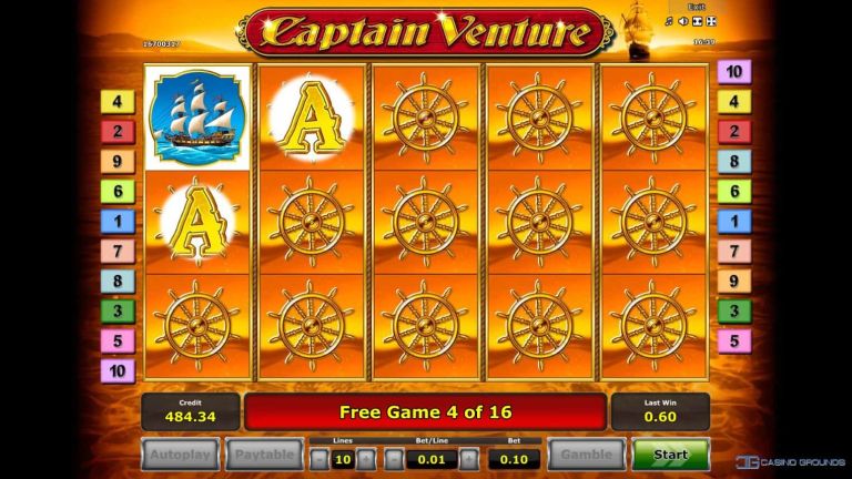 Video Slot Review – Captain Venture - Novomatic