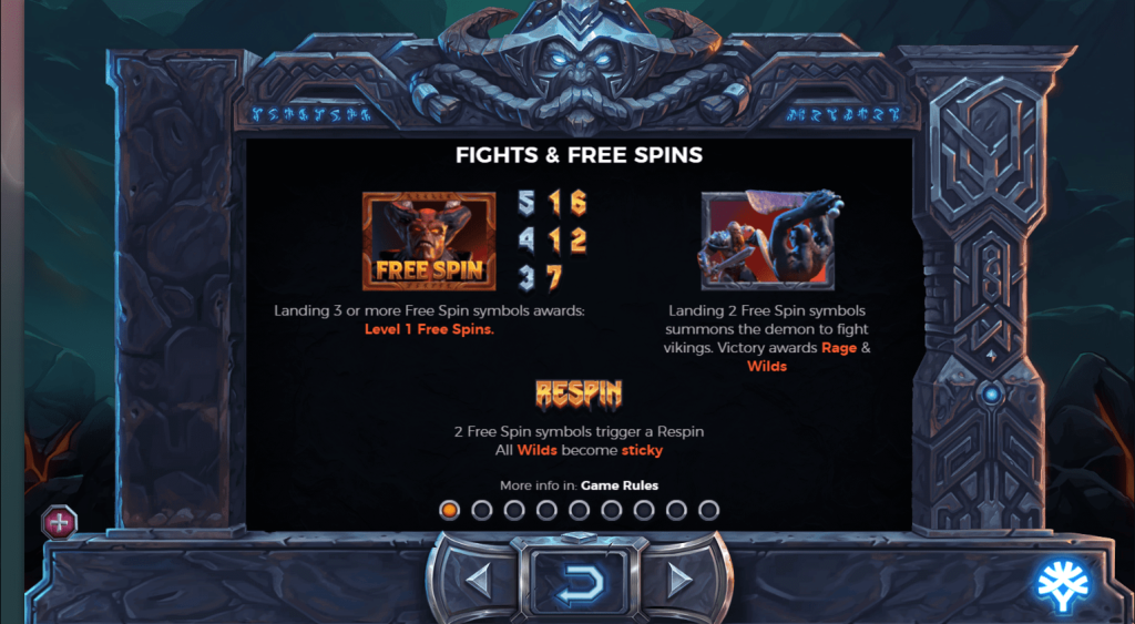 Yggdrasil - Vikings go to Hell -Rules - Fights and Freespins - casinogroundsdotcom