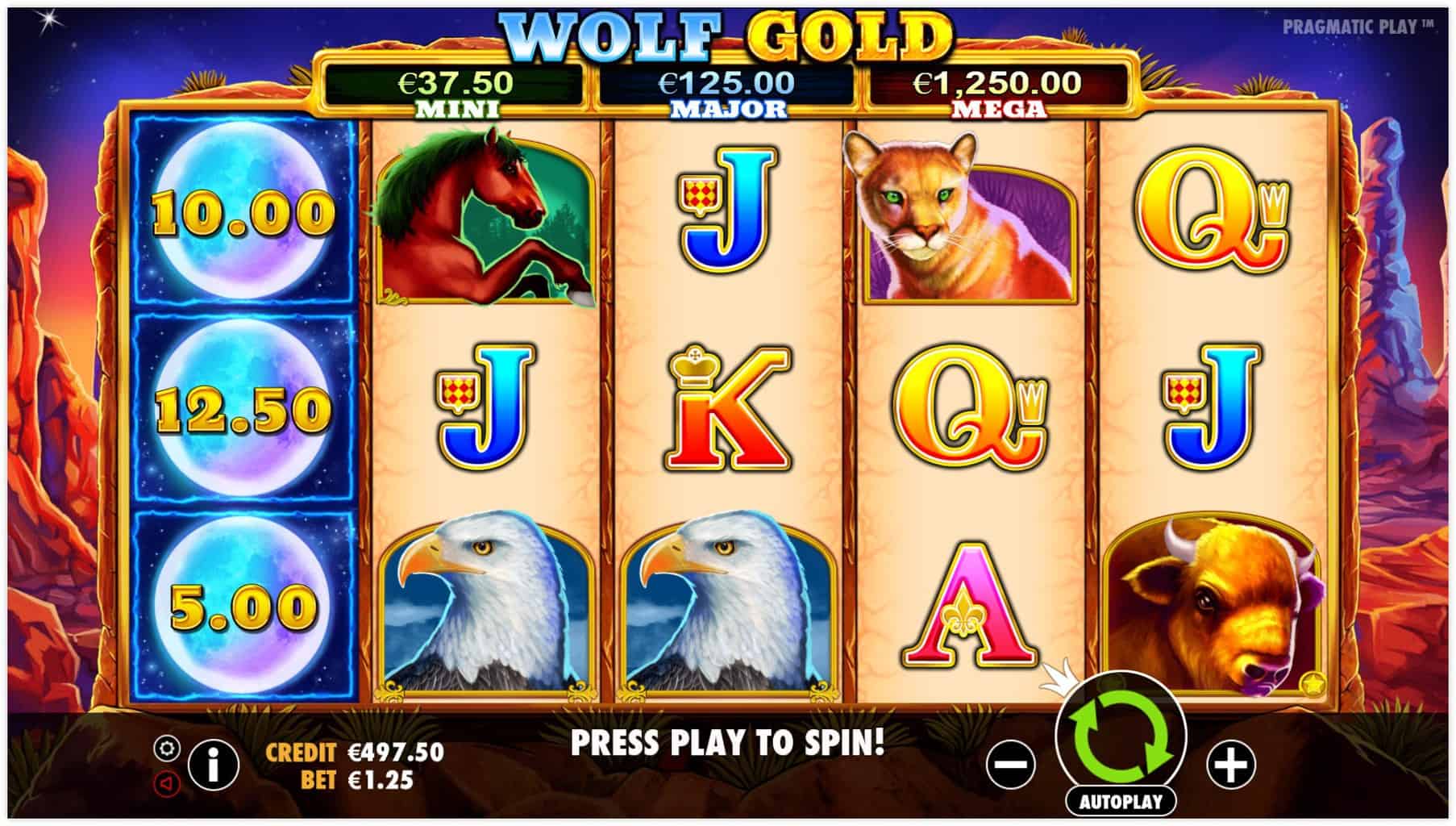 Play Wolf Gold