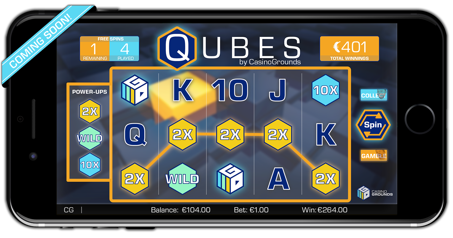 casinogrounds slot qubes reels mobile