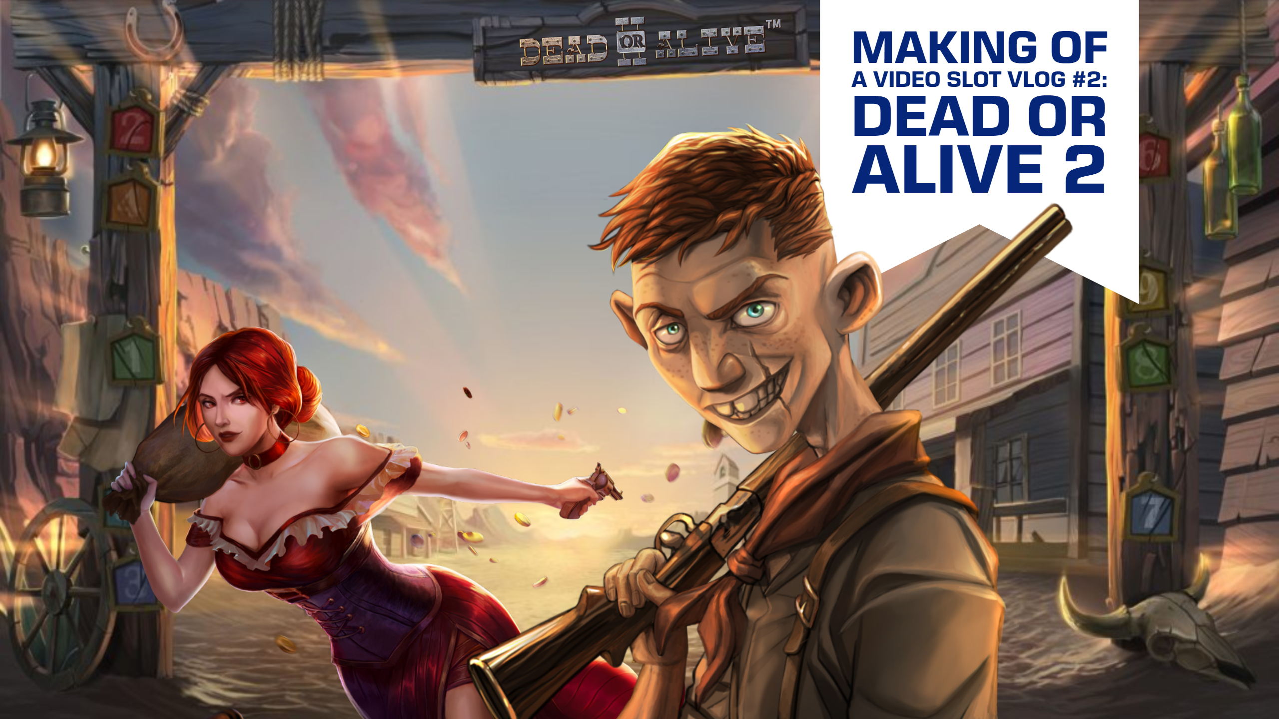Netents Dead or Alive 2_ the making of featuring Letsgiveitaspin VLOG 2