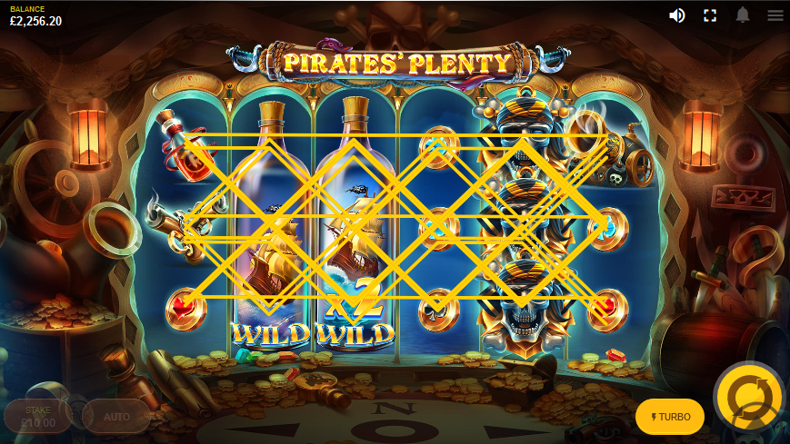 Wild pirates slot gameplay