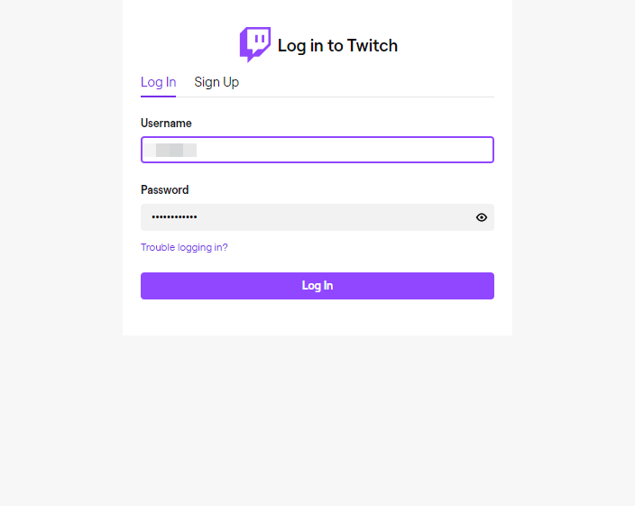 twitch account