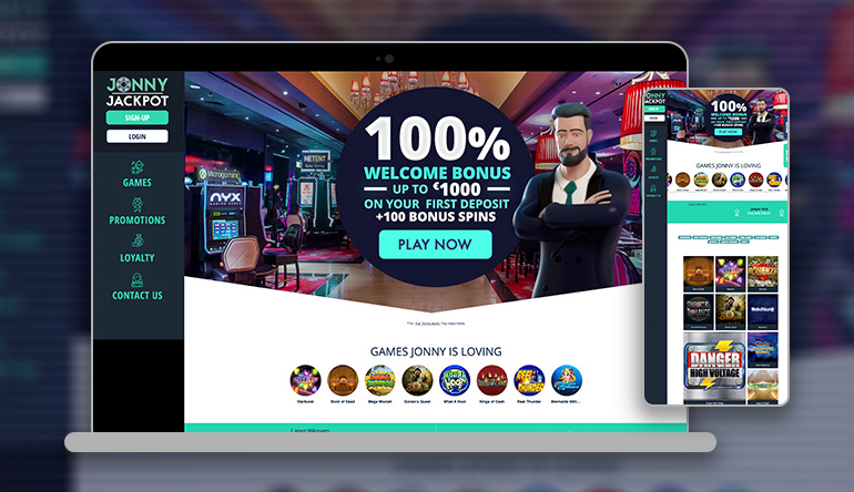 Jonny Jackpot Casino: 100% Bonus + 100 spins |September 2022 ✓