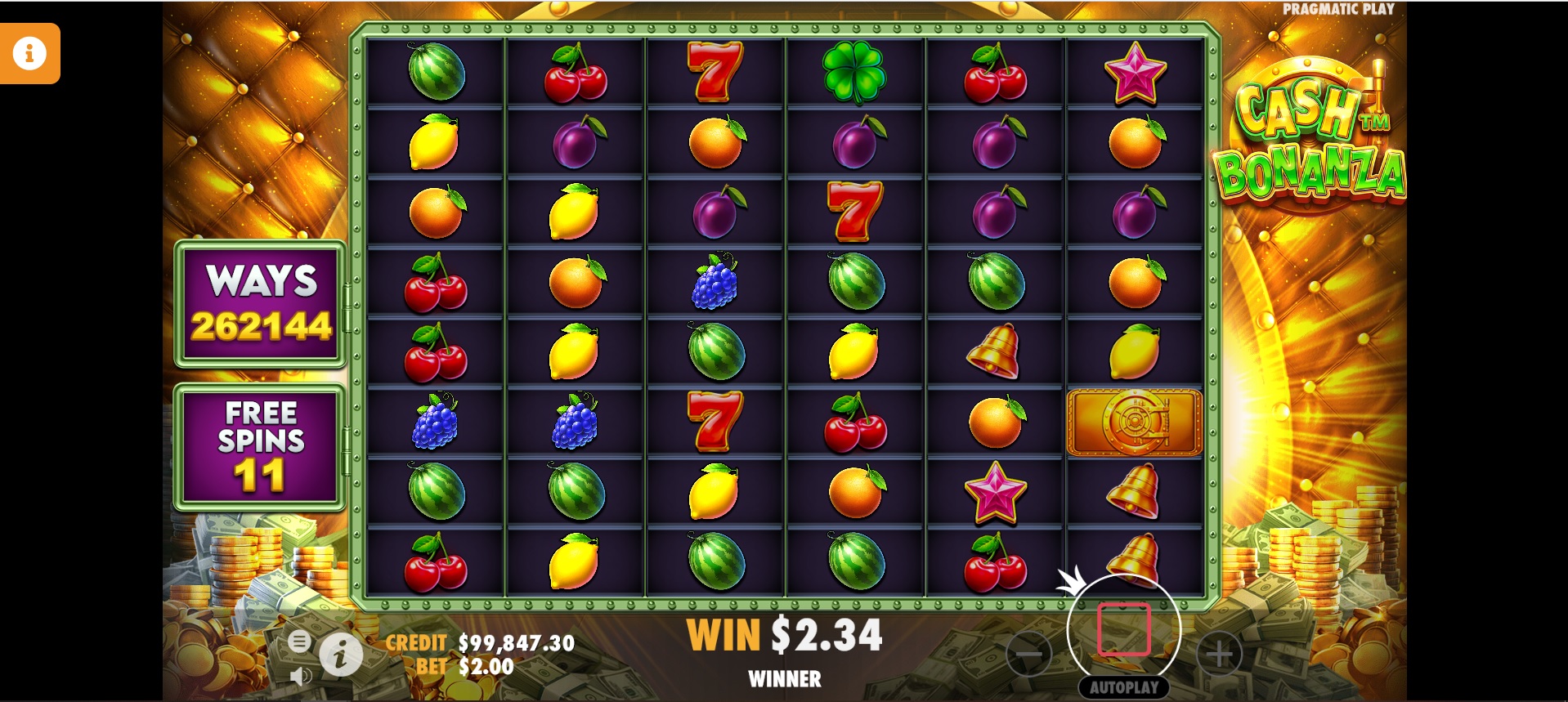 Cash Bonanza slot by Pragmatic Play win up to 5 000x