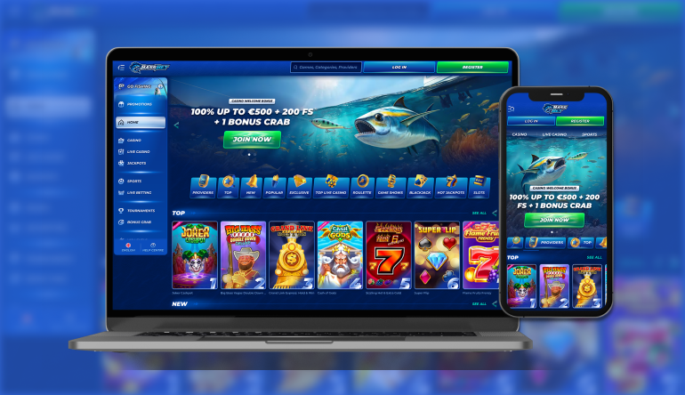 Bass Bets Casino Oberfläche