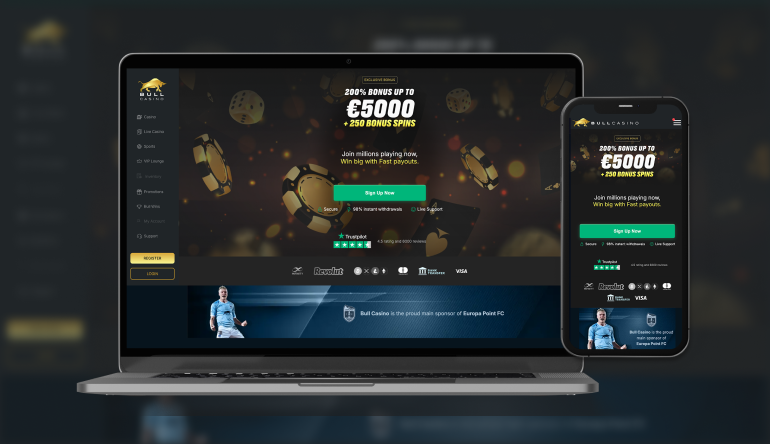 Bull Spins Casino Bonus Review for UK Players